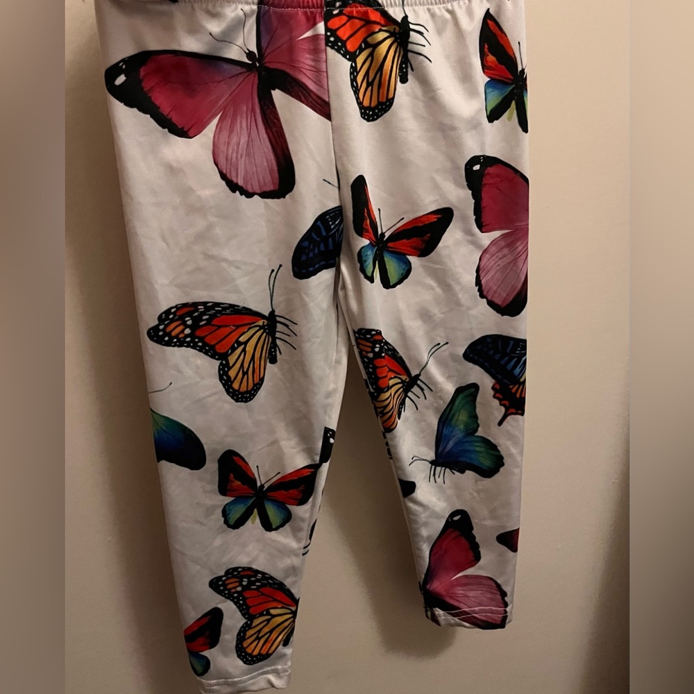 Girls butterfly leggings
